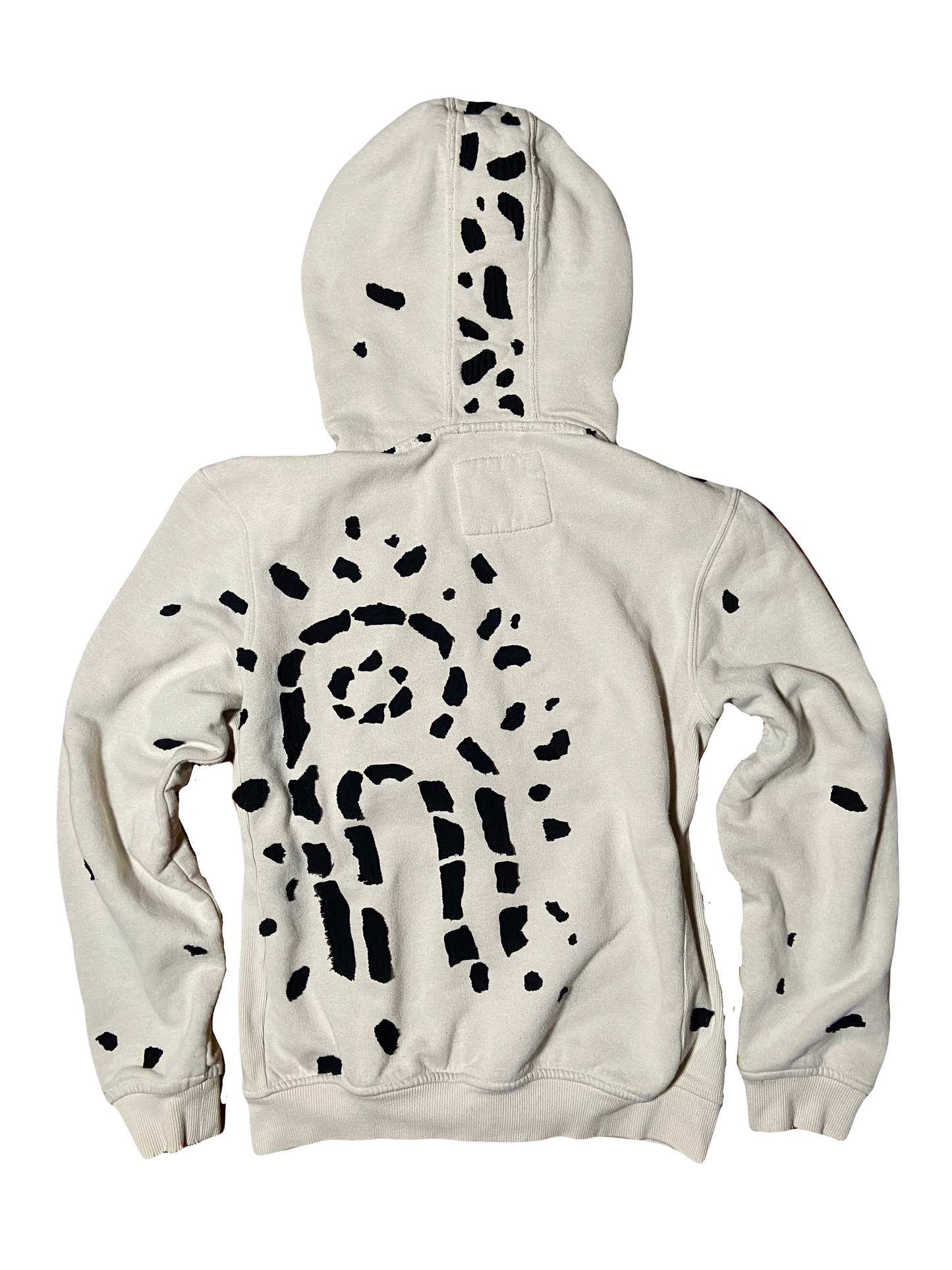 Cow Print Zip Up Hoodie