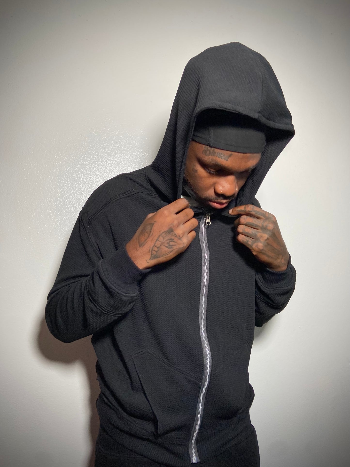 Black Zip Up Hoodie