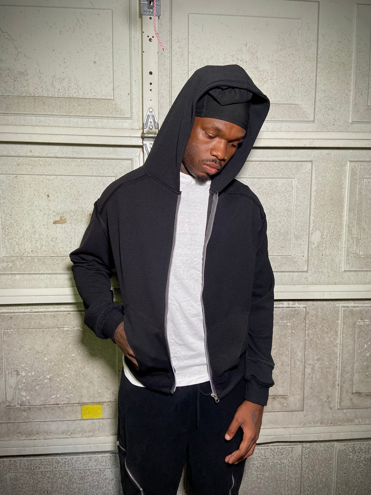 Black Zip Up Hoodie