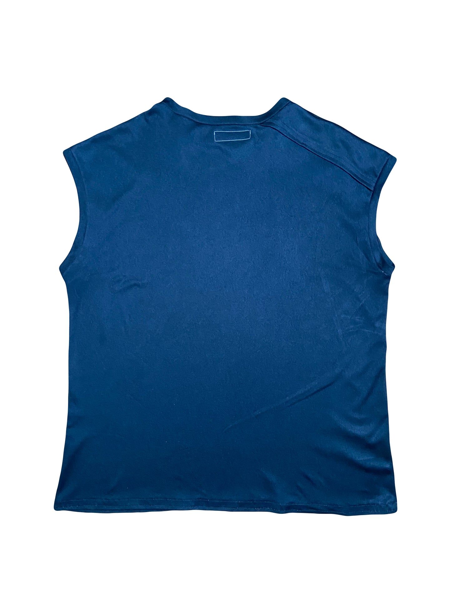 Black Flap Tank Tops